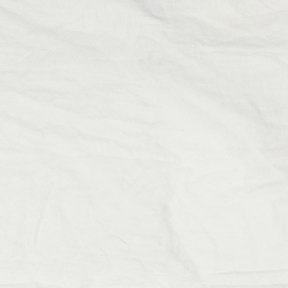 Topshop Womens Ivory  Flannel Basic Button-Up Size 10