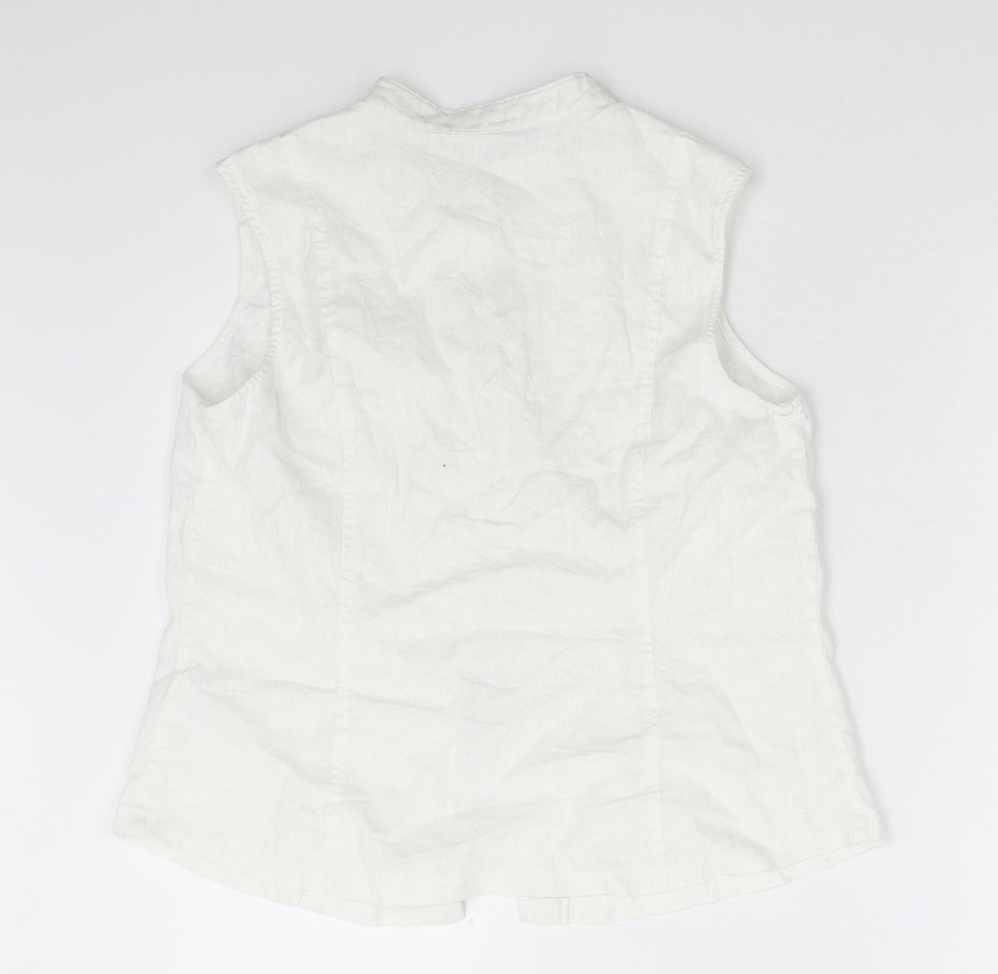 Papaya Womens Ivory   Basic Button-Up Size 16