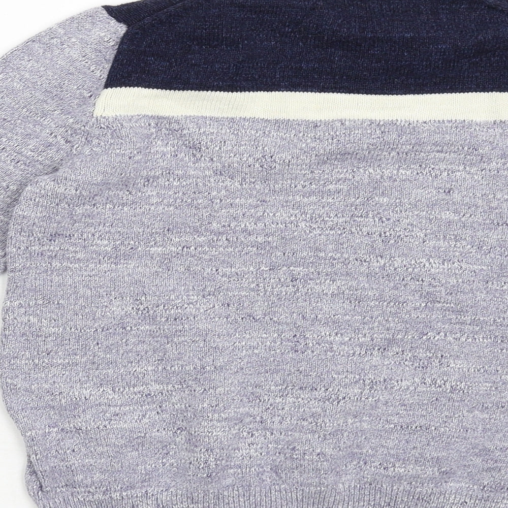 Preworn Boys Blue  Knit Pullover Jumper Size M  - 100% Cotton
