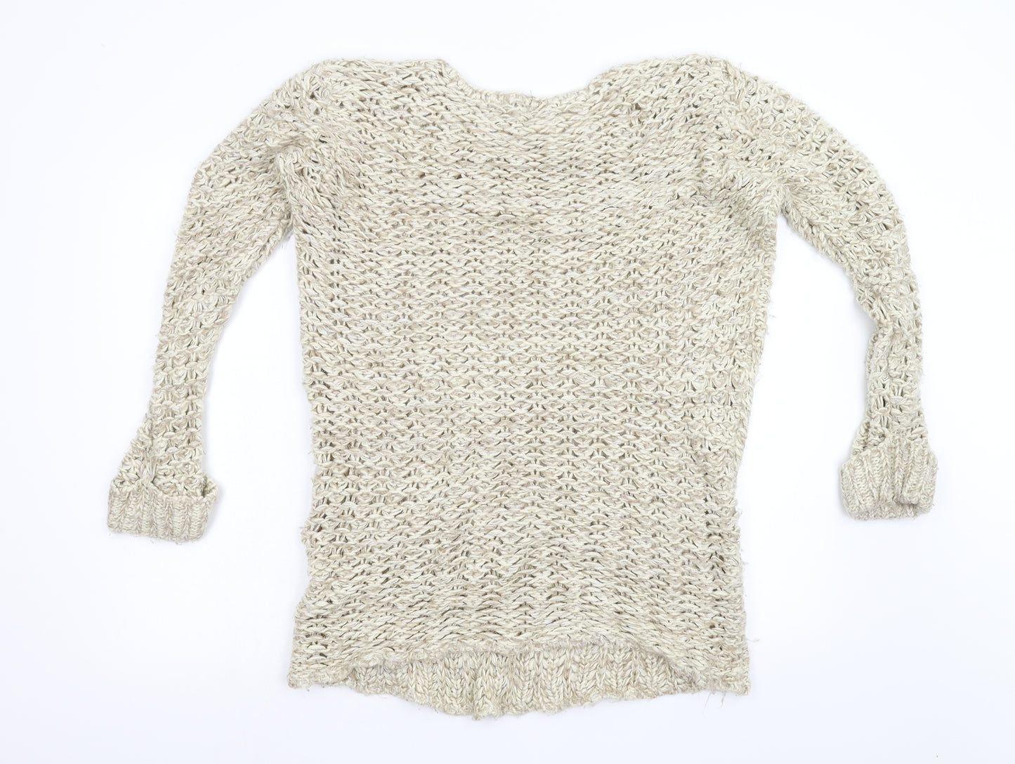 Primark Womens Beige  Knit Pullover Jumper Size 12