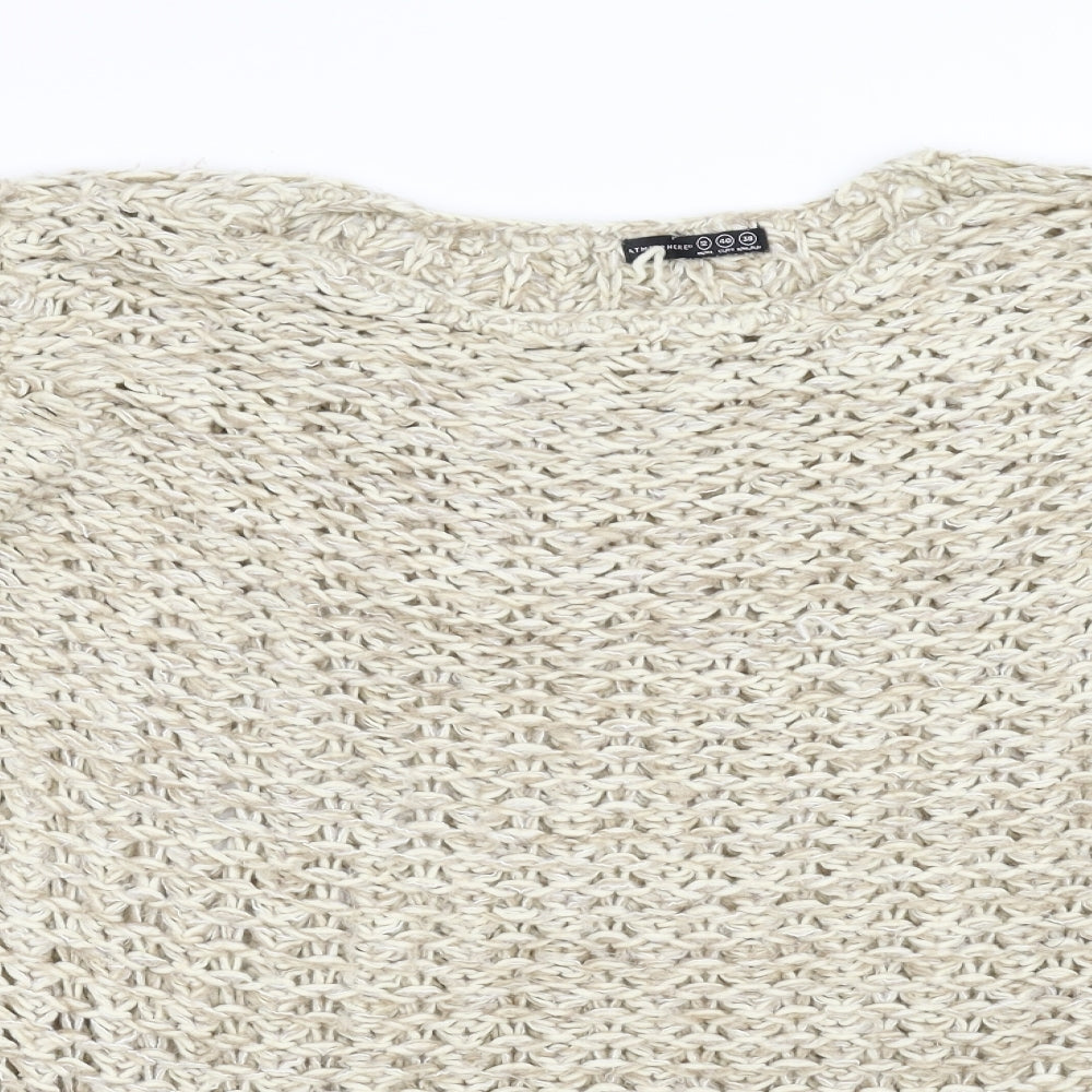 Primark Womens Beige  Knit Pullover Jumper Size 12