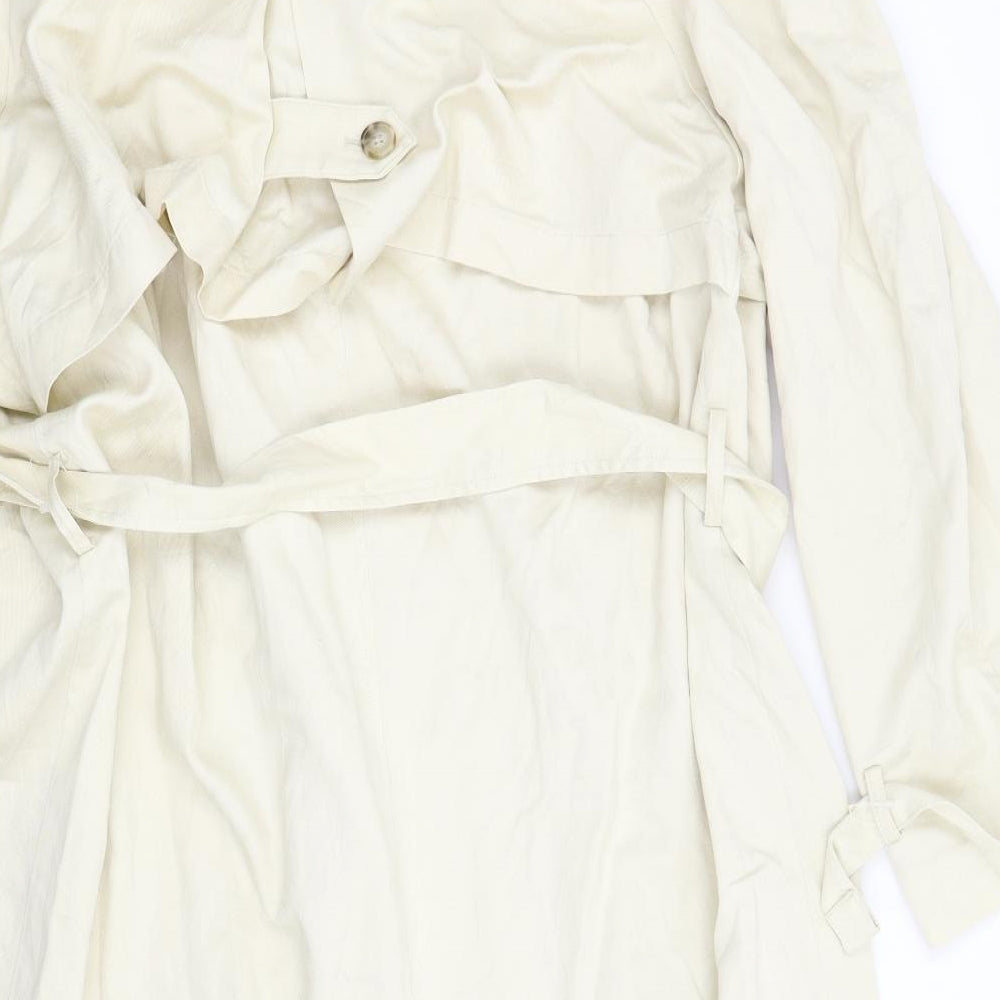 M&S Womens Beige   Trench Coat Coat Size 22