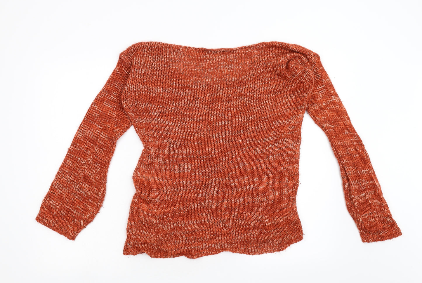 Primark Womens Orange  Knit Pullover Jumper Size 12