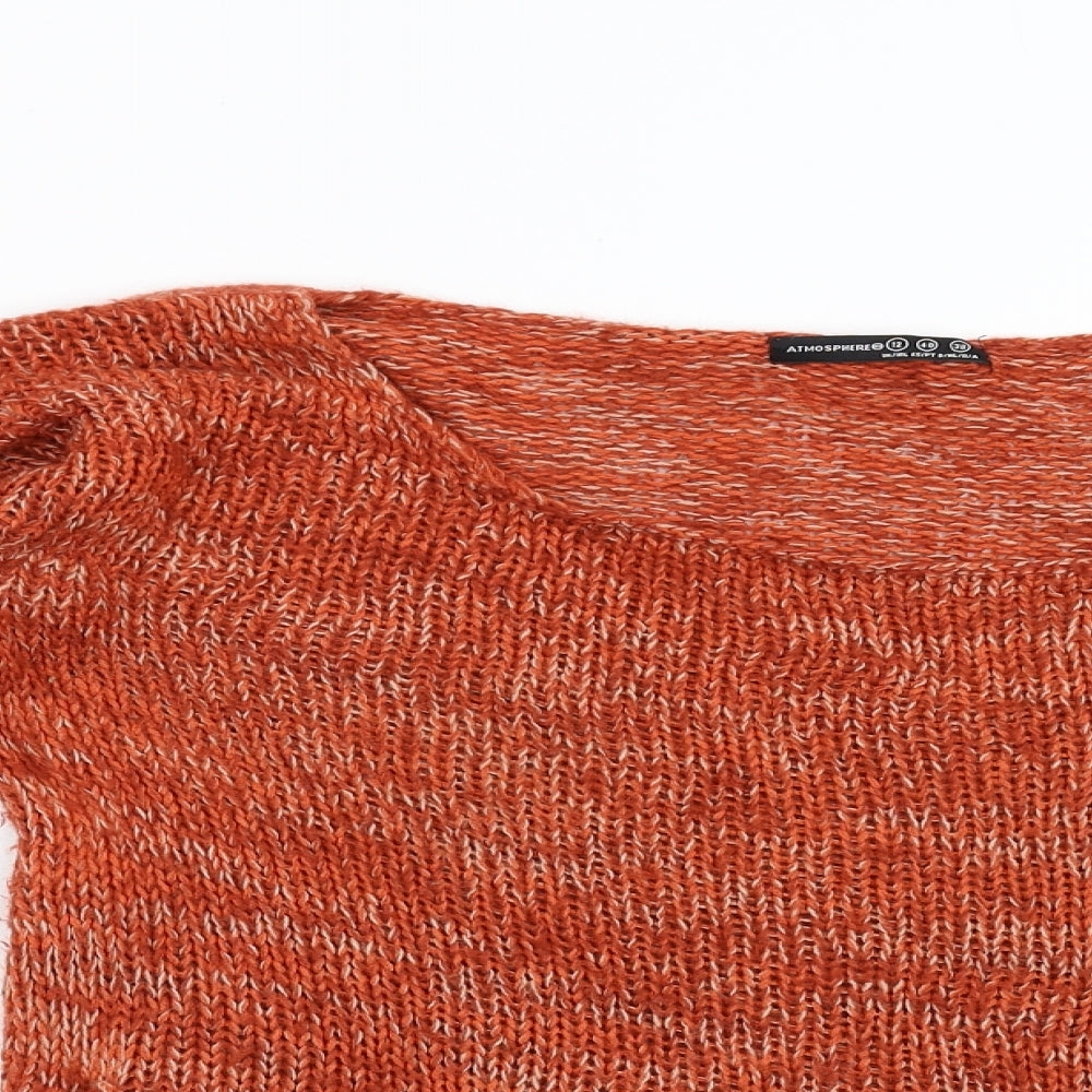 Primark Womens Orange  Knit Pullover Jumper Size 12