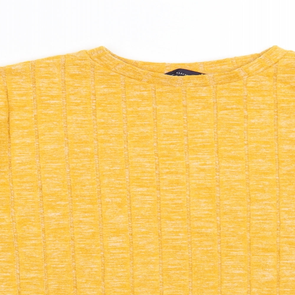 M&S Womens Orange   Pullover Jumper Size 12