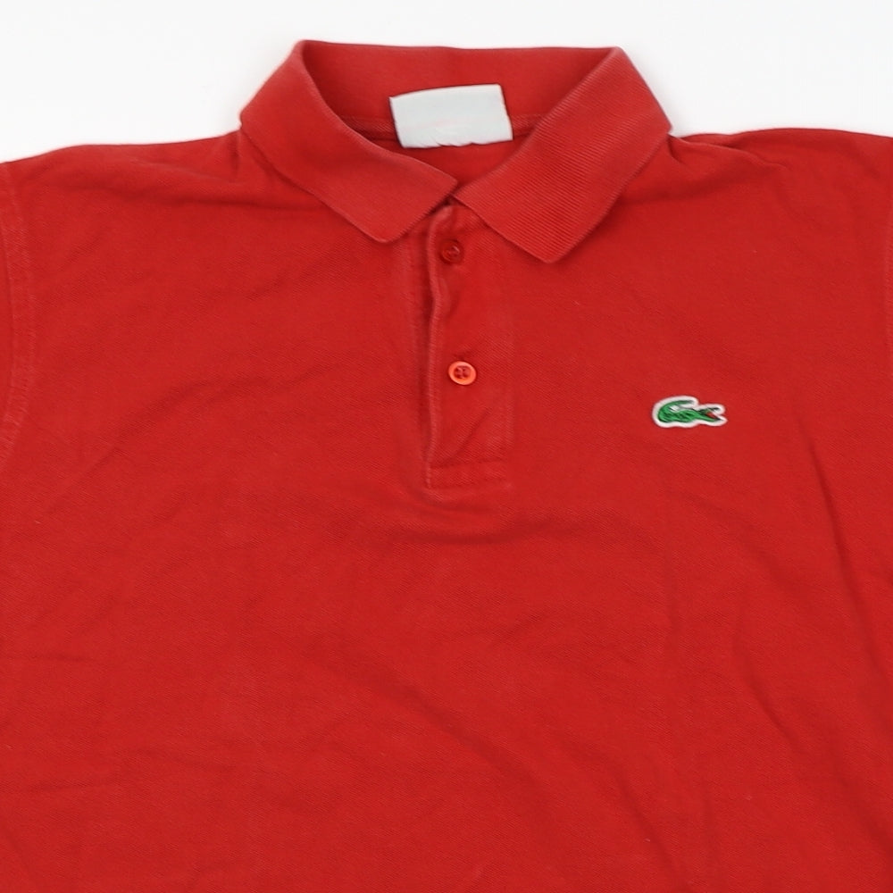 Lacoste Mens Red    Polo Size S