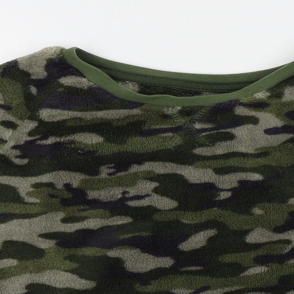 George Boys Green Camouflage   Pyjama Top Size 4-5 Years
