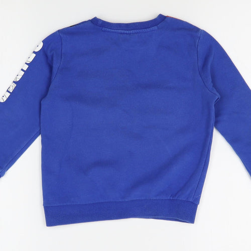 Tesco Boys Blue   Pullover Jumper Size 4-5 Years  - marvel, spiderman
