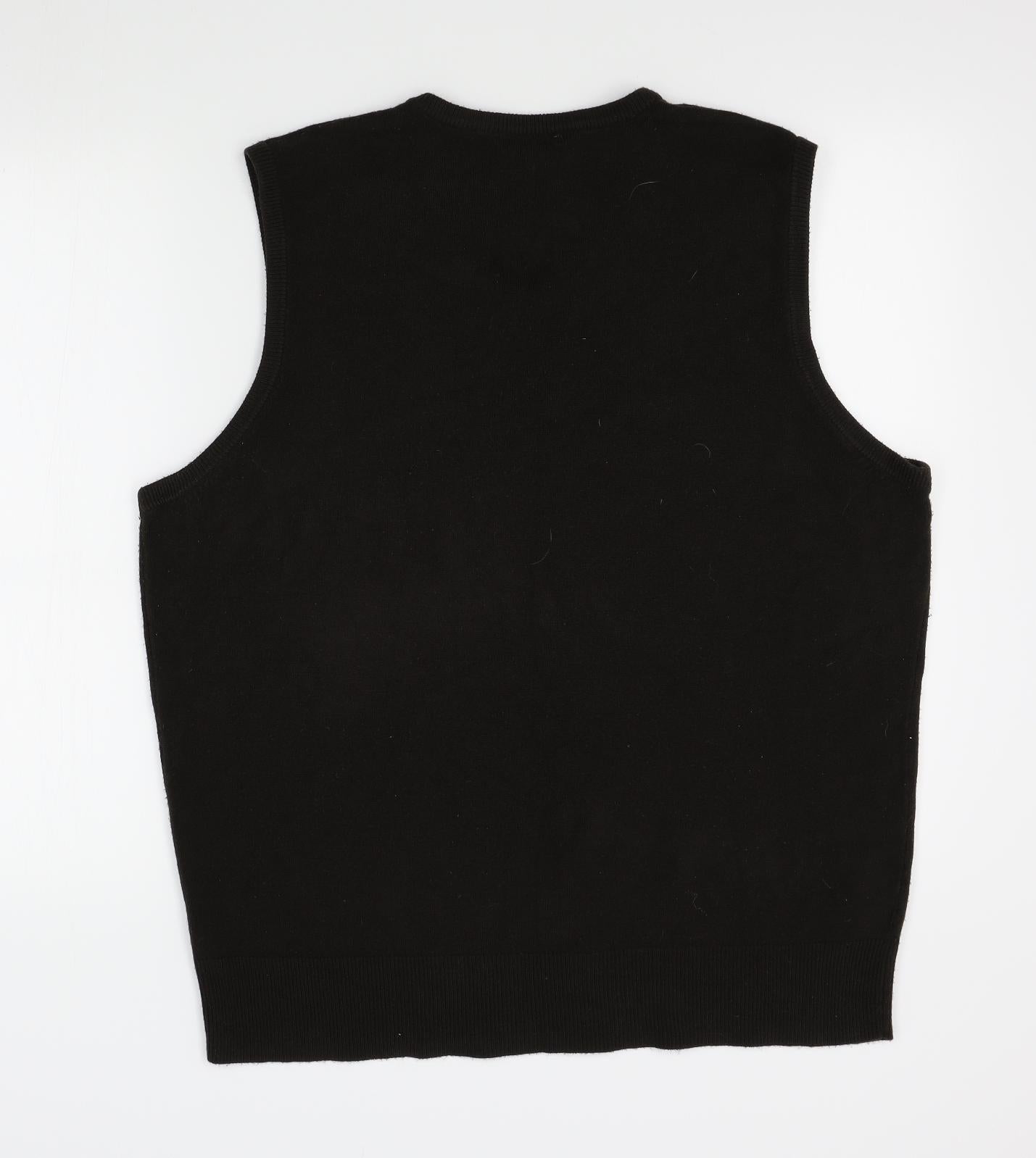 George Mens Brown   Vest Jumper Size 2XL