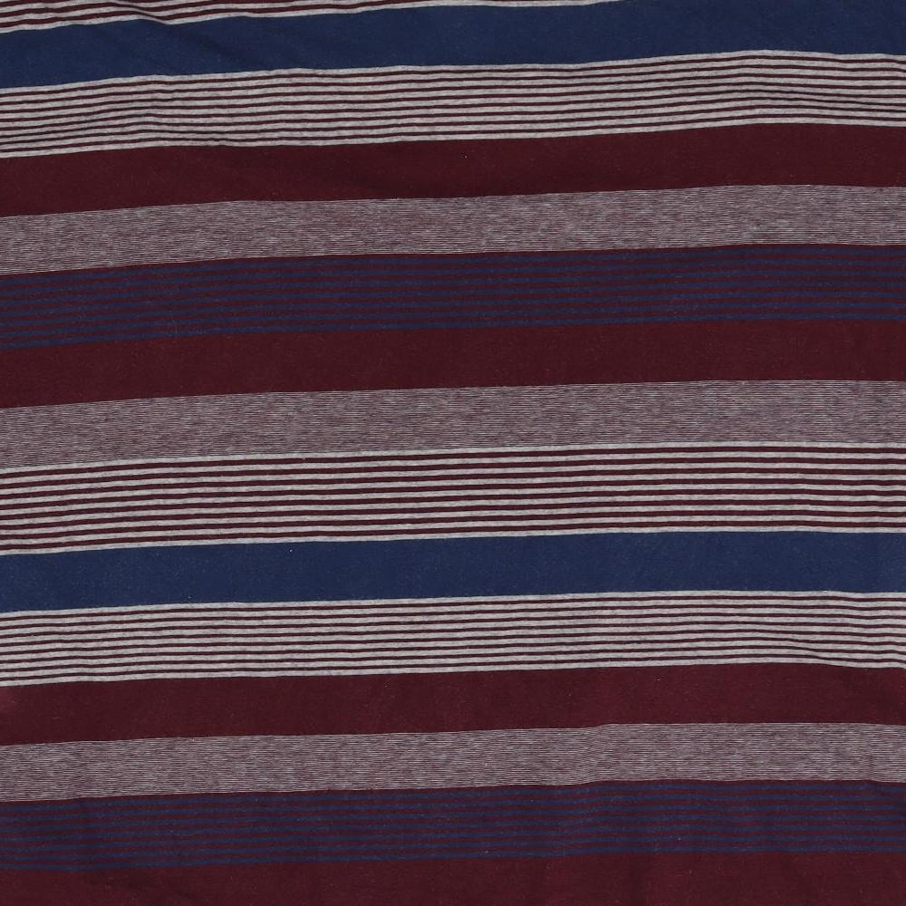 George Mens Red Striped   Polo Size 3XL