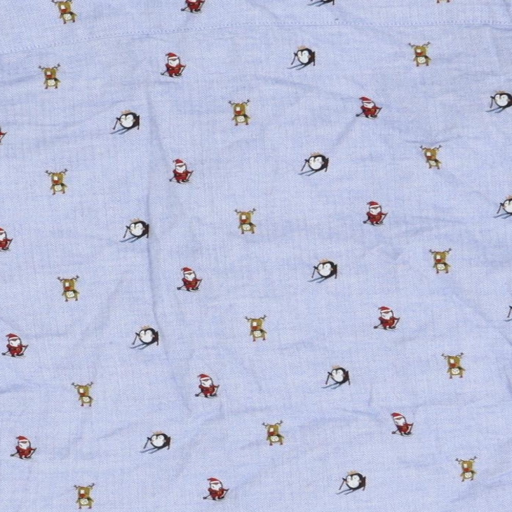 NEXT Boys Blue   Basic Button-Up Size 4-5 Years