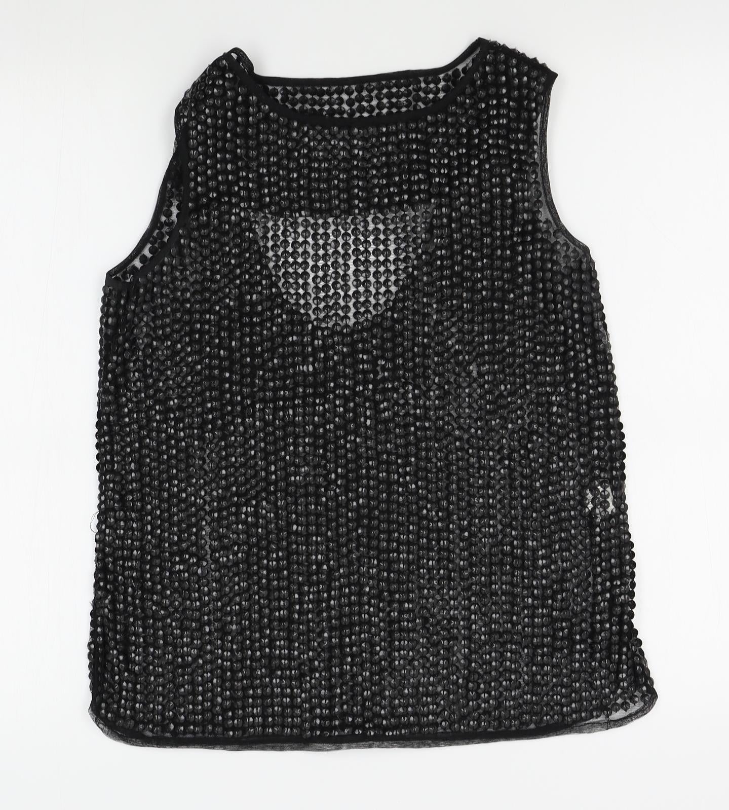 River Island Womens Black   Basic Tank Size 10