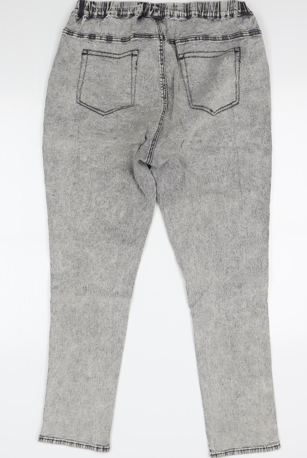 AUthentic denim Womens Grey   Straight Jeans Size 20 L24 in