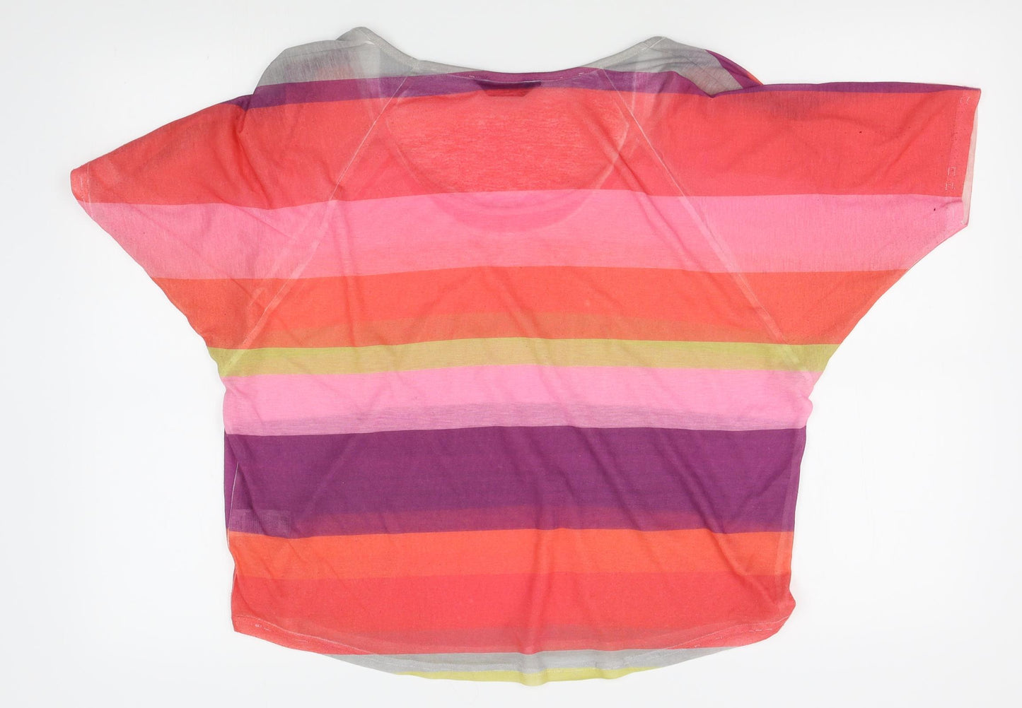 Miss Selfridge Womens Multicoloured Striped  Basic Blouse Size 14