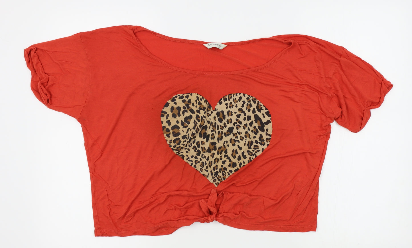 Miss Selfridge Womens Orange   Basic Blouse Size 14