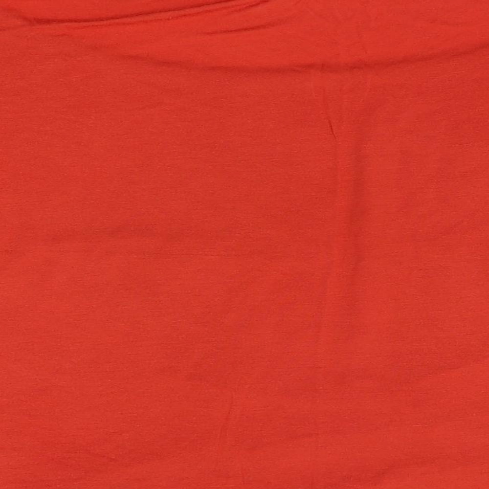 Miss Selfridge Womens Orange   Basic Blouse Size 14