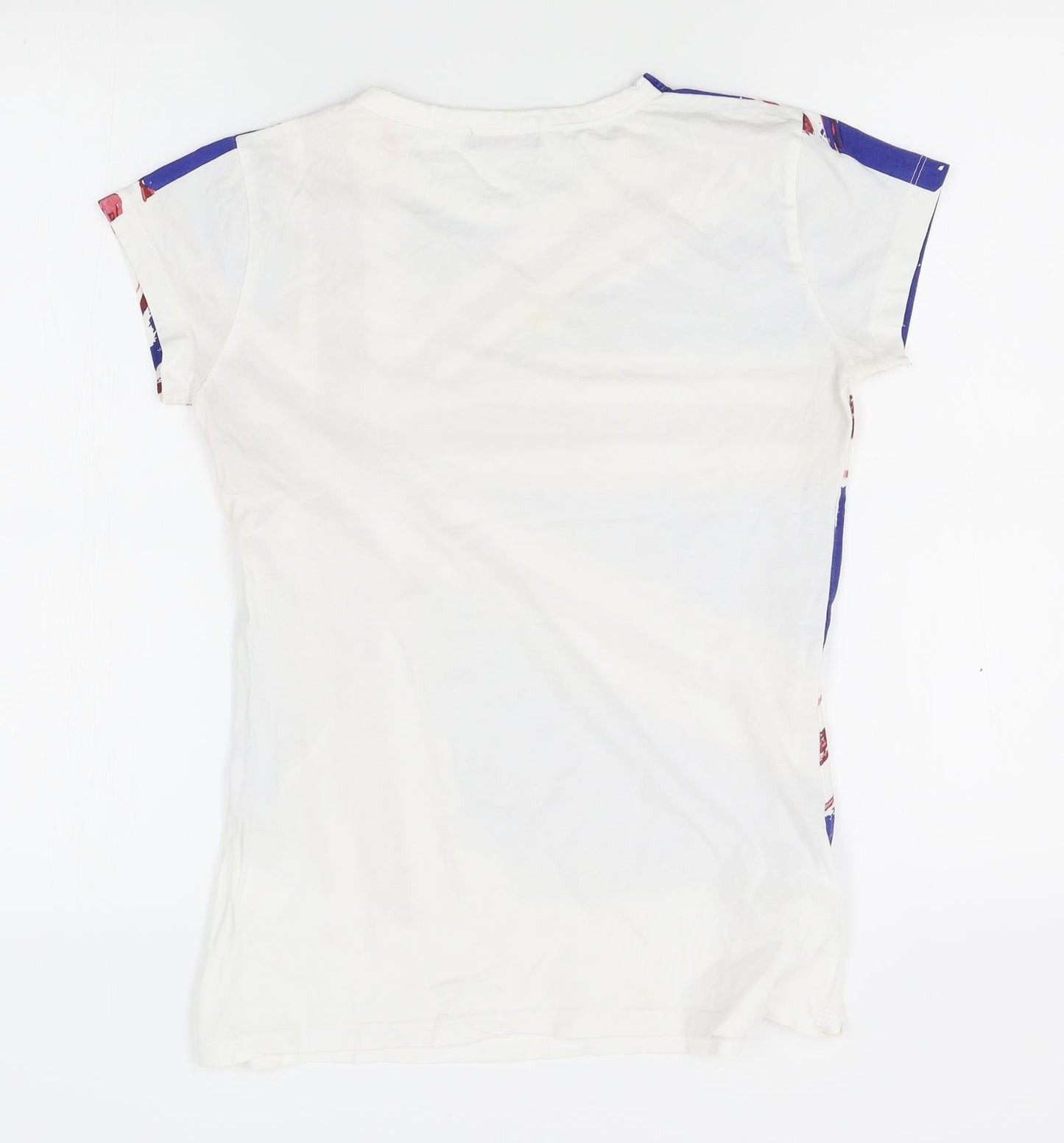 UK Womens Blue   Basic T-Shirt Size L  - Union Jack, UK