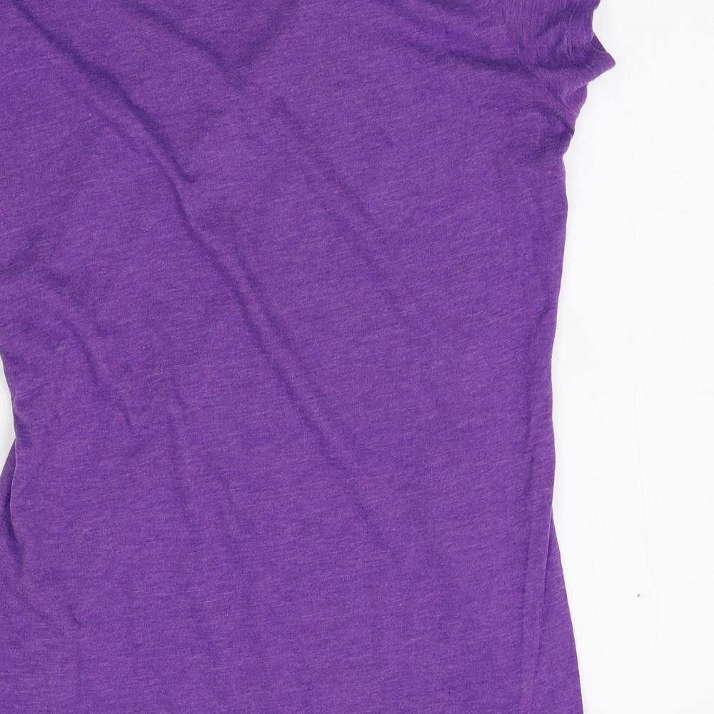 Topshop Womens Purple   Basic T-Shirt Size L
