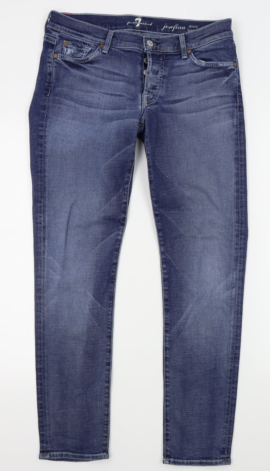 For all mankind Womens Blue   Skinny Jeans Size 32 L28 in