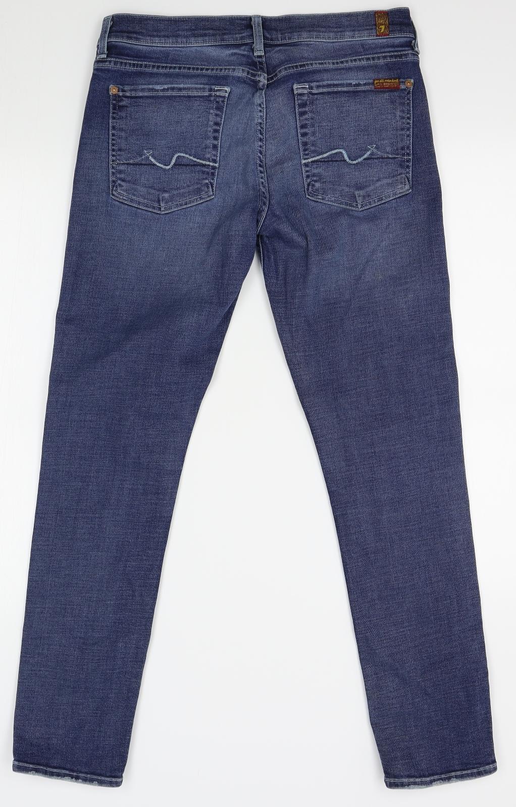 For all mankind Womens Blue   Skinny Jeans Size 32 L28 in