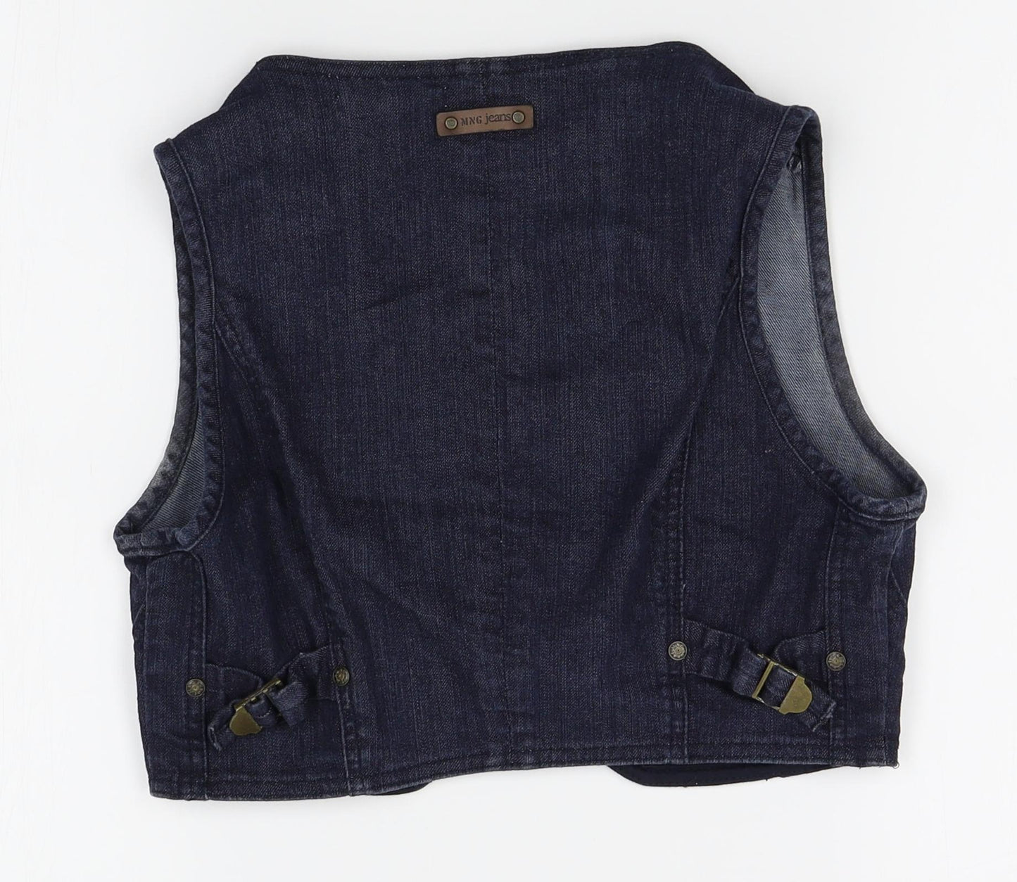 MNG jeans Womens Blue   Jacket Waistcoat Size M  - cropped