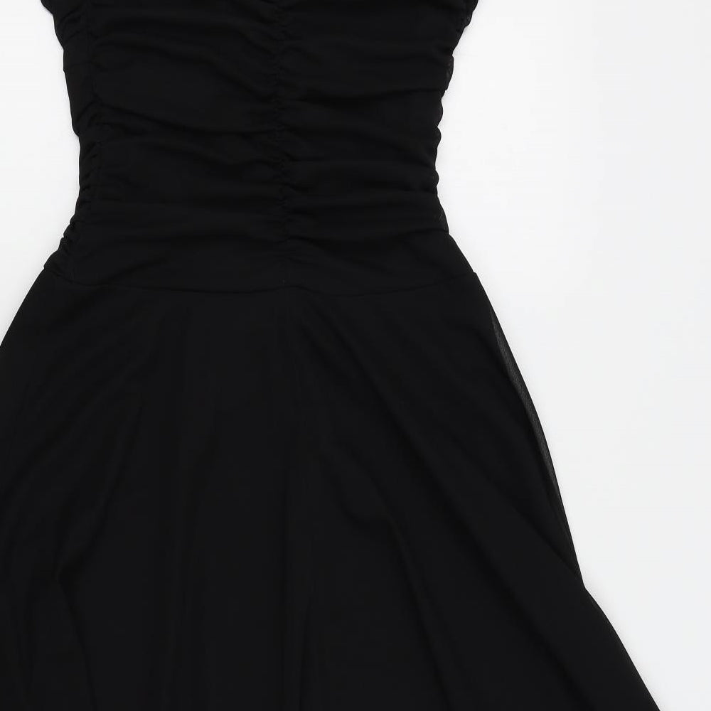 New Look Womens Black   Skater Dress  Size 12