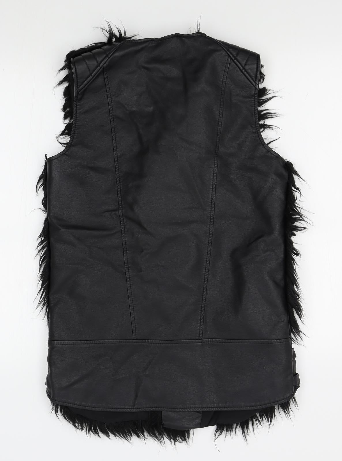Supertrash Womens Black   Gilet Jacket Size 10