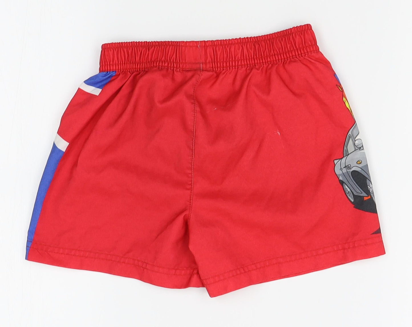 George Boys Red   Bermuda Shorts Size 2-3 Years - cars, disney