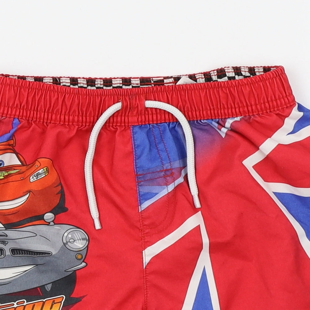 George Boys Red   Bermuda Shorts Size 2-3 Years - cars, disney