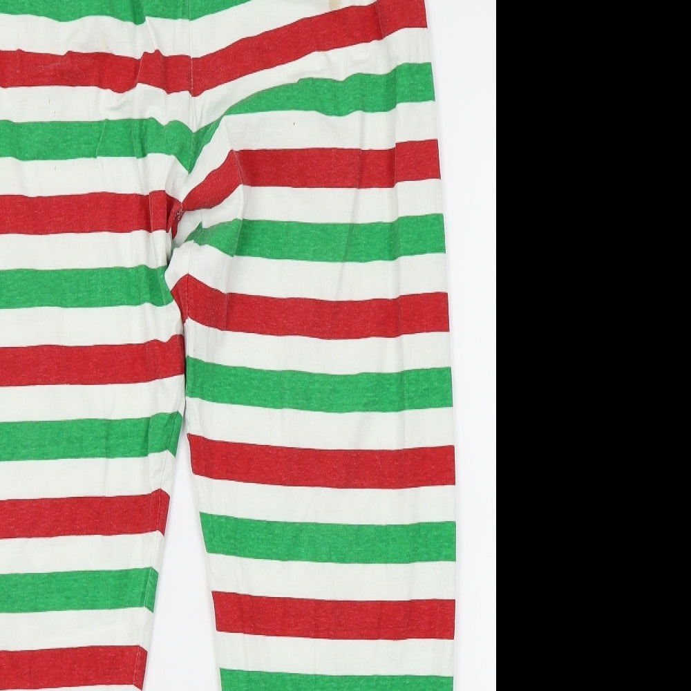 Made By Elves Mens Multicoloured Striped   Pyjama Pants Size M  - elf