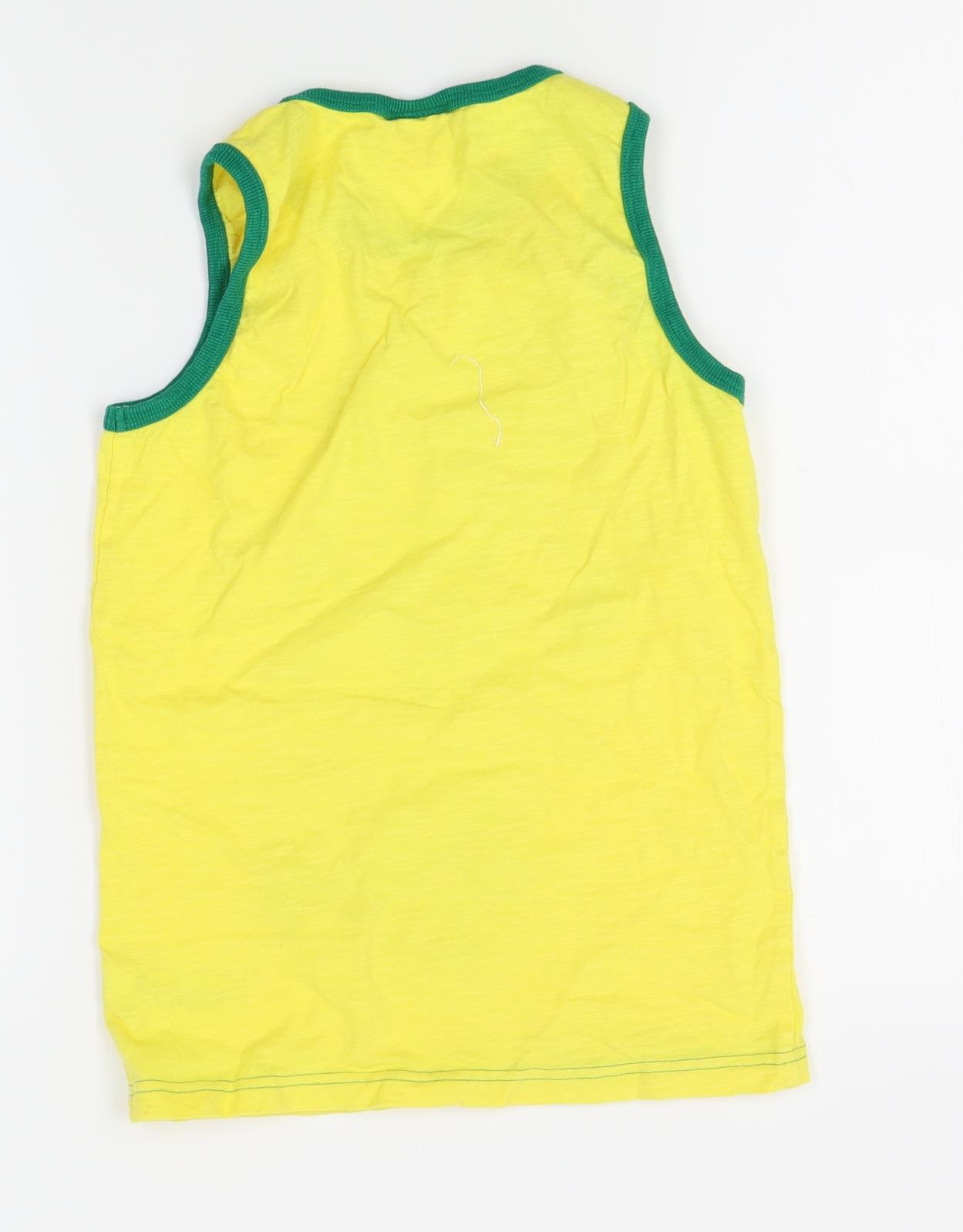 NEXT Boys Yellow   Basic Tank Size 9 Years  - minion
