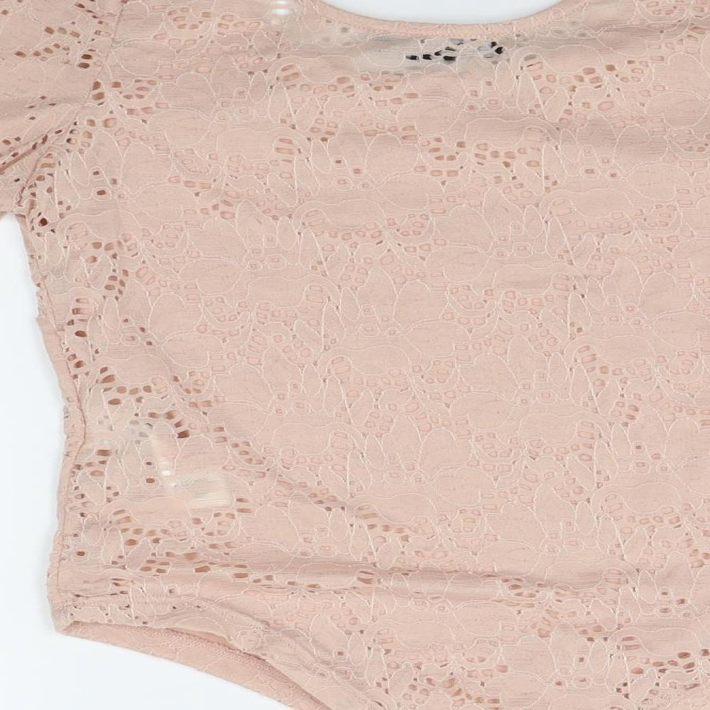 Primark Womens Pink   Bodysuit One-Piece Size S