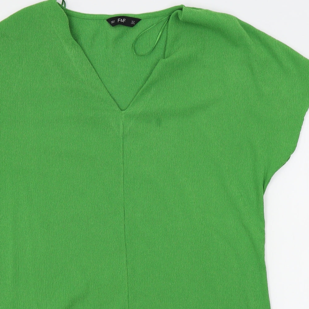 F&F Womens Green   Pullover Jumper Size 12
