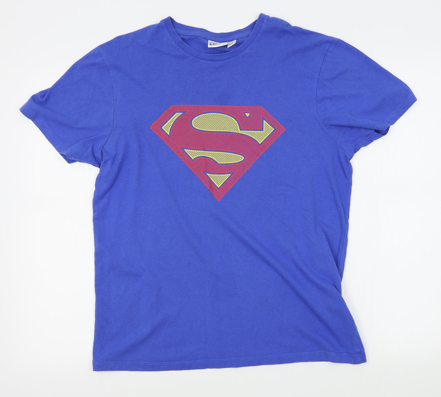 Primark Mens Blue    T-Shirt Size L  - superman, dc
