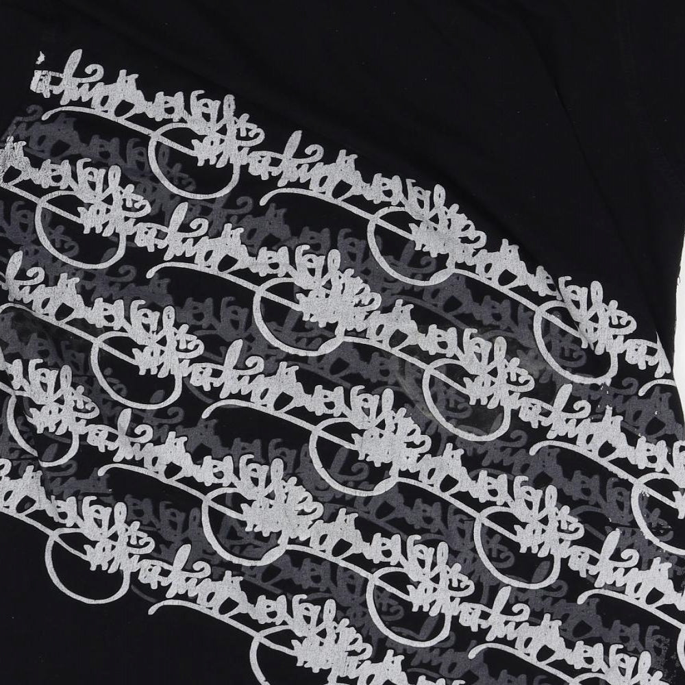 Time Is Money Mens Black    T-Shirt Size M