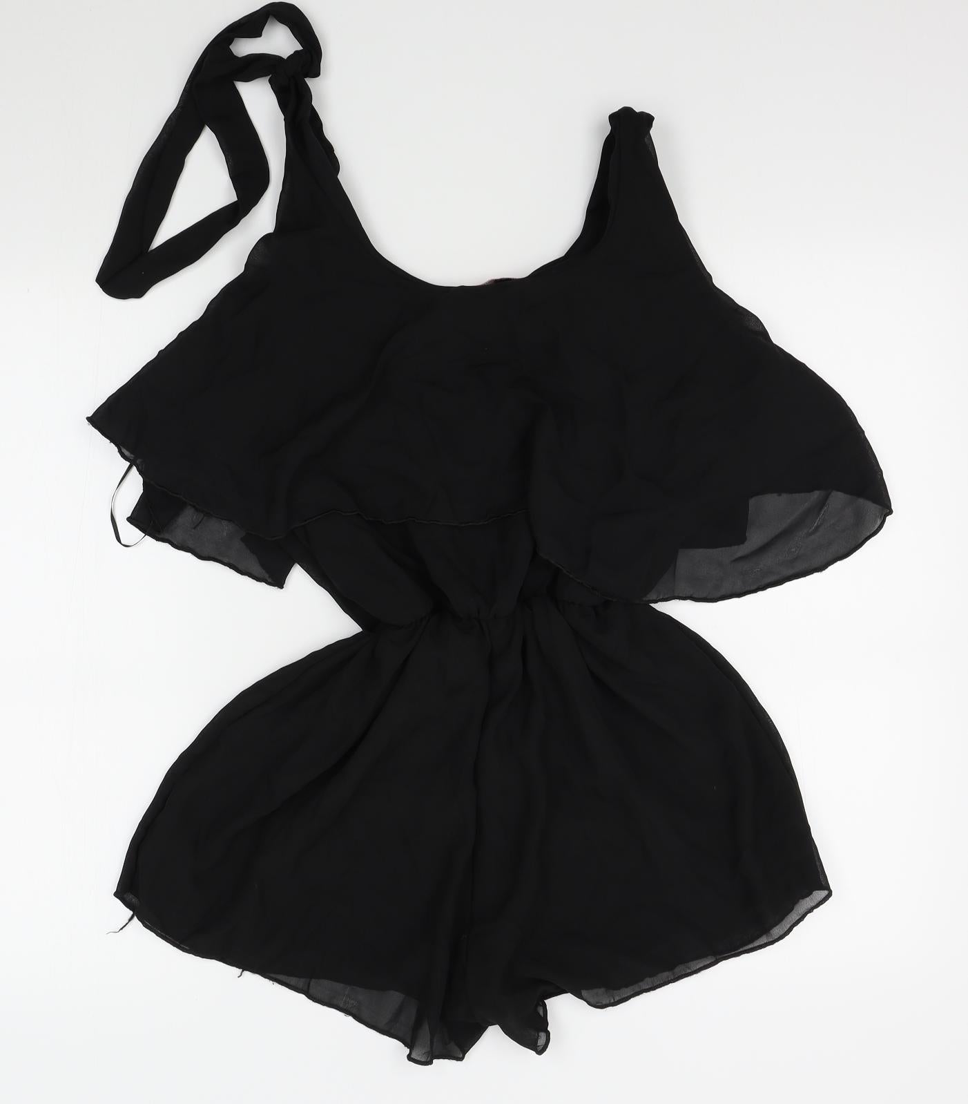 ayanapa Womens Black   Romper One-Piece Size M  - one tie strap, m/l