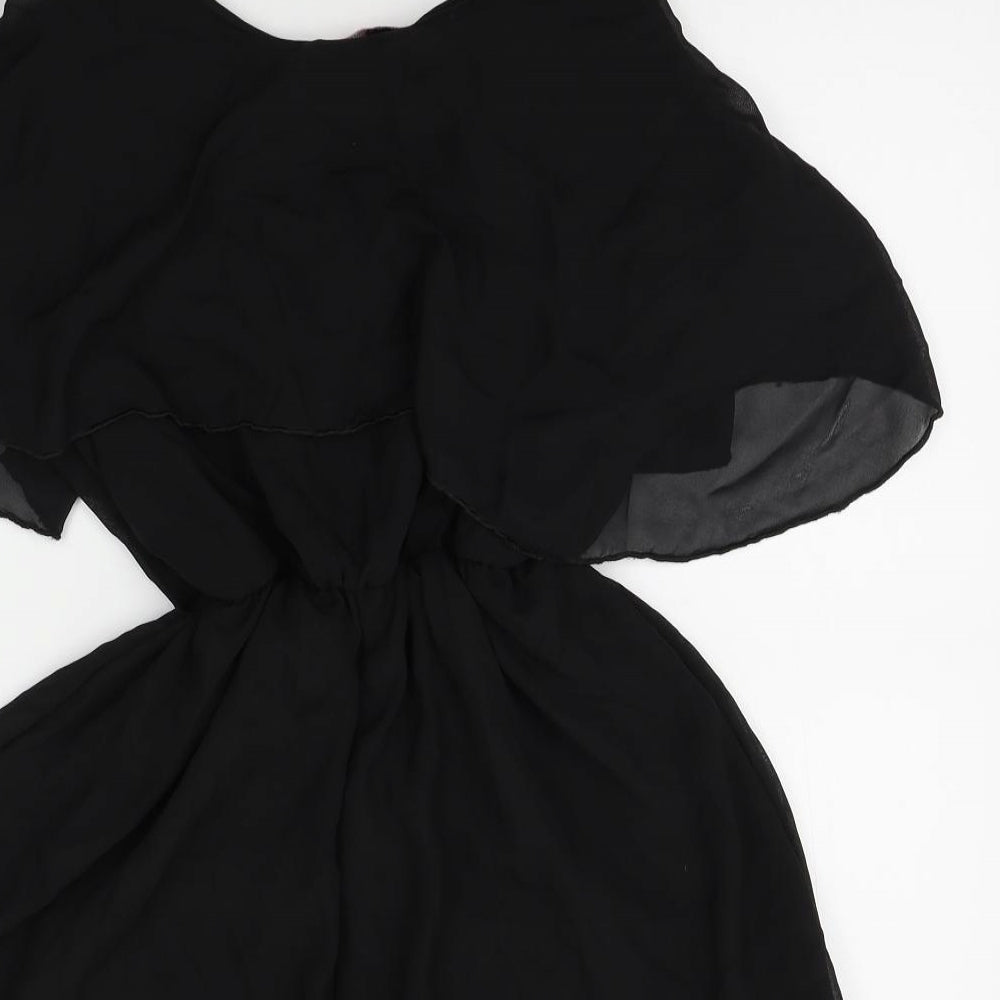 ayanapa Womens Black   Romper One-Piece Size M  - one tie strap, m/l