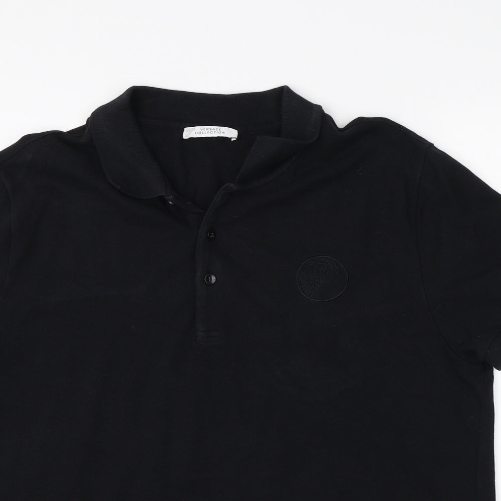 Versace Mens Black    T-Shirt Size 2XL