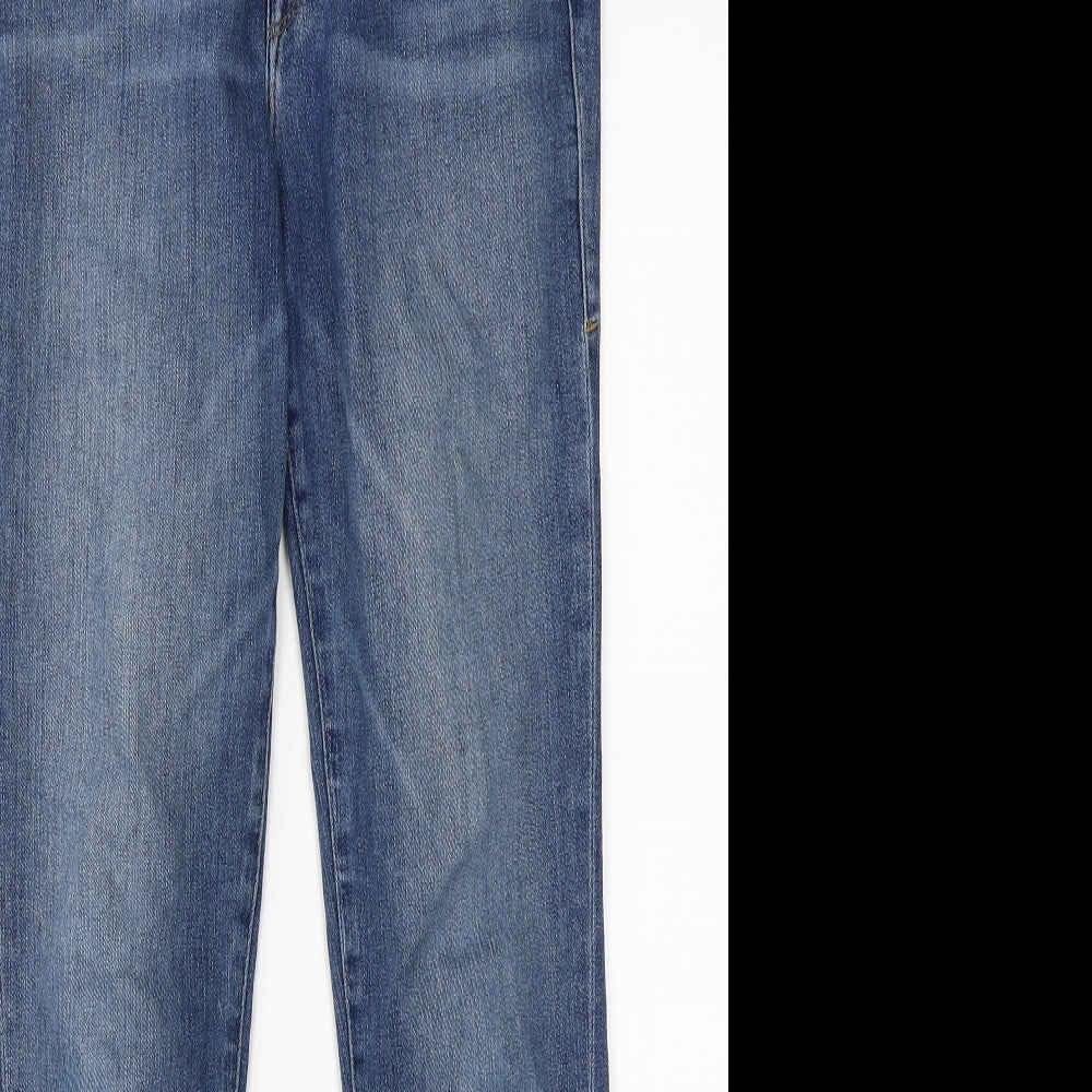 Good American Womens Blue  Denim Straight Jeans Size 6 L26 in