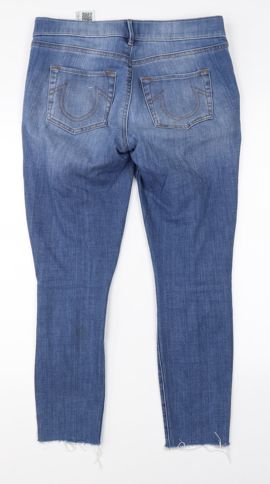 True Religion Womens Blue  Denim Skinny Jeans Size M L26 in