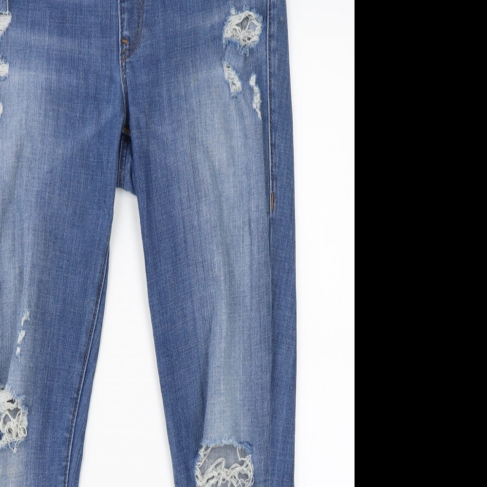 True Religion Womens Blue  Denim Skinny Jeans Size M L26 in