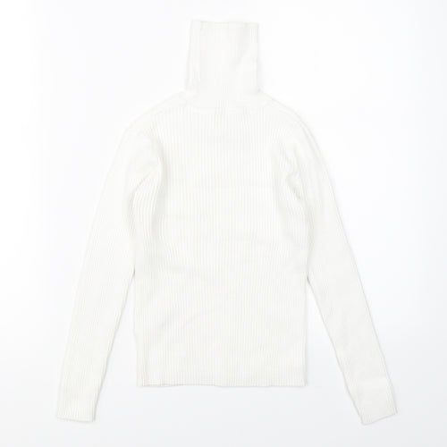 NEXT Girls White  Knit Pullover Jumper Size 7 Years