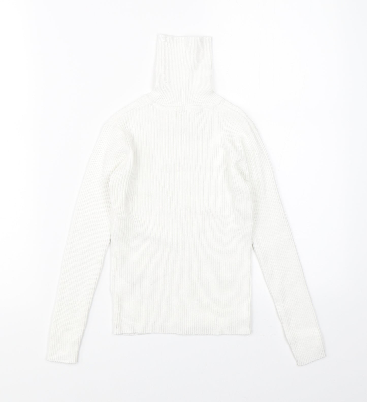 NEXT Girls White  Knit Pullover Jumper Size 7 Years