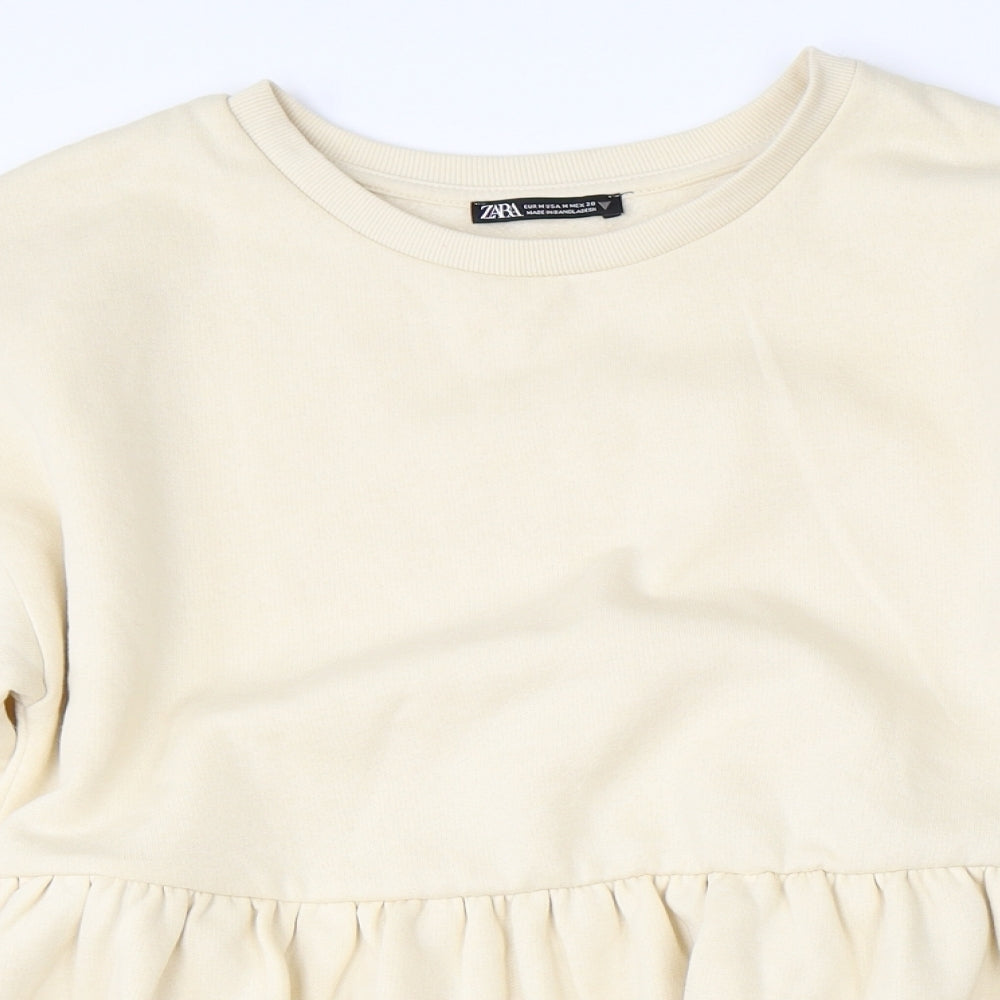 Zara Womens Beige   Pullover Jumper Size M
