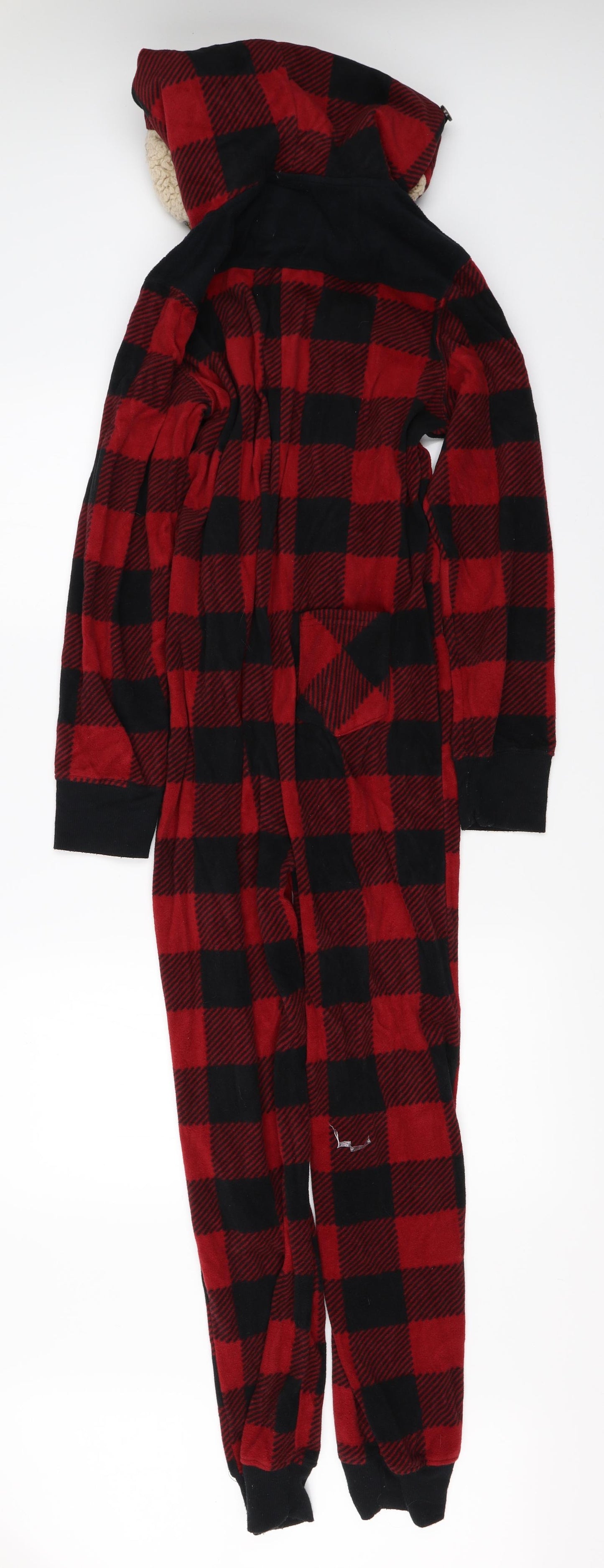 Cabin Fever Womens Red Check   One Piece Size L