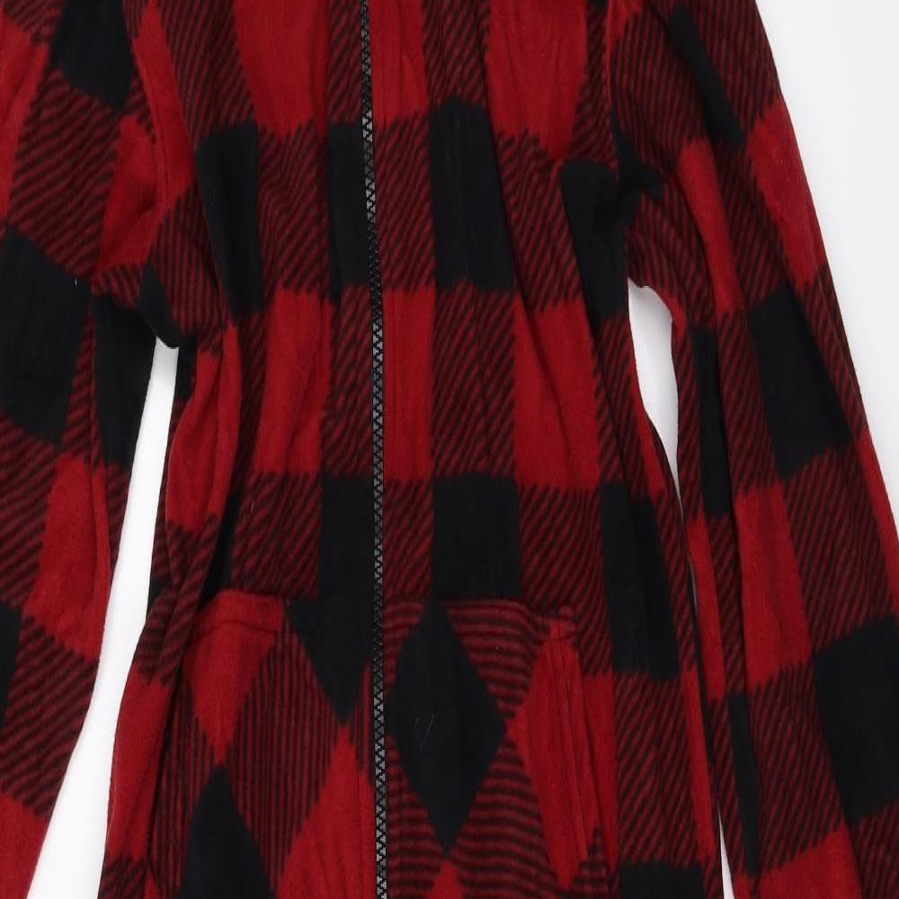 Cabin Fever Womens Red Check   One Piece Size L
