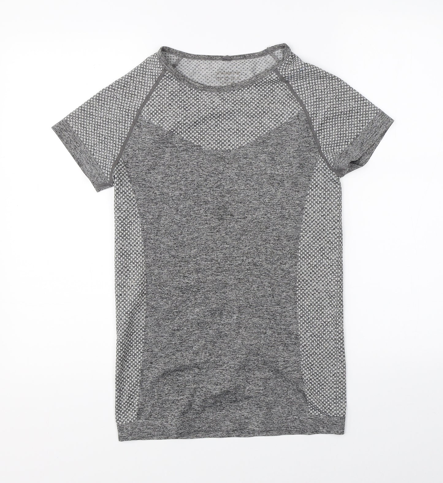 Workout Womens Grey   Basic T-Shirt Size 12