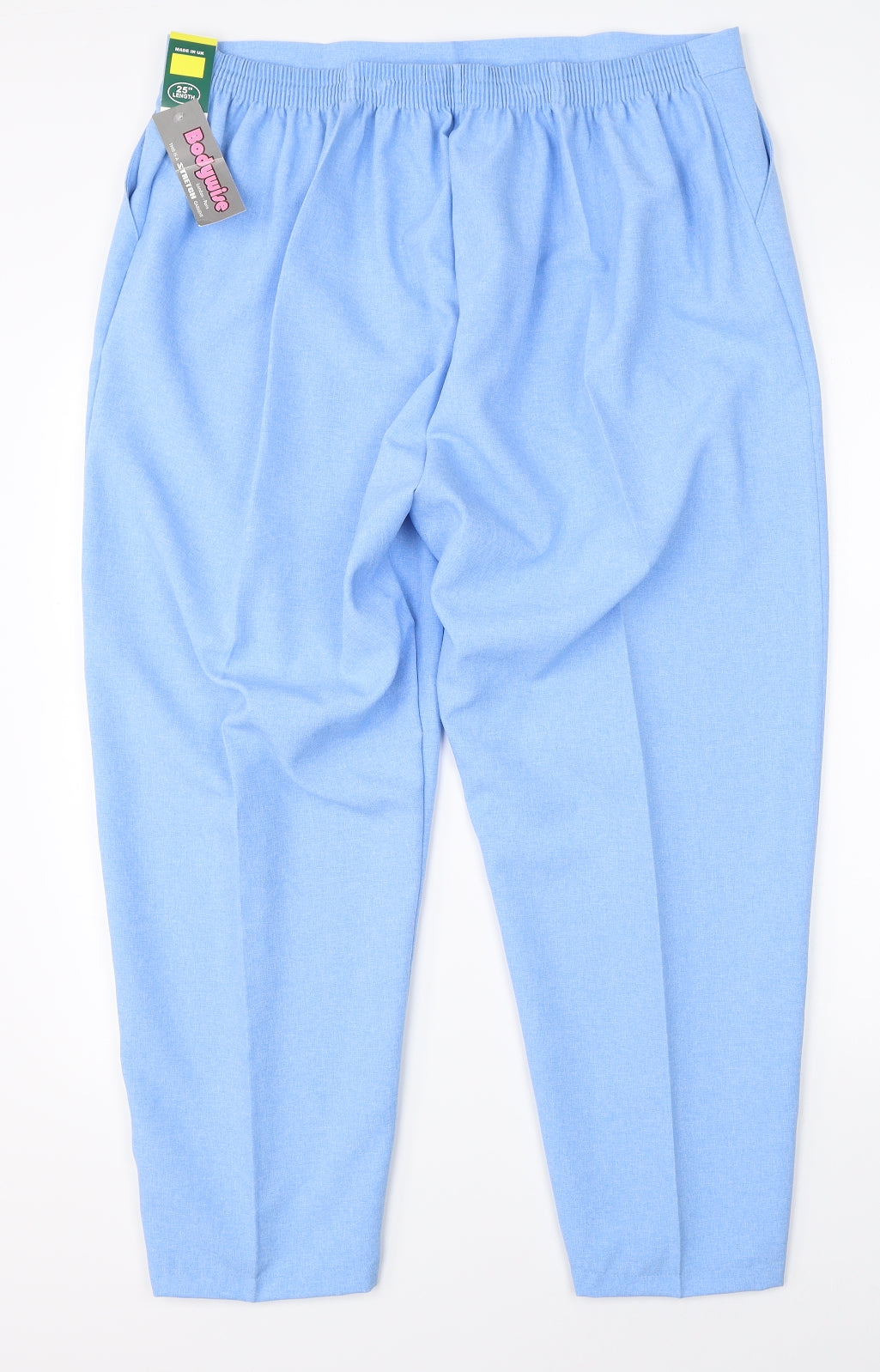 Bodywise Womens Blue   Dress Pants Trousers Size 24 L25 in