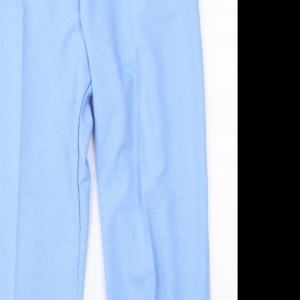 Bodywise Womens Blue   Dress Pants Trousers Size 24 L25 in