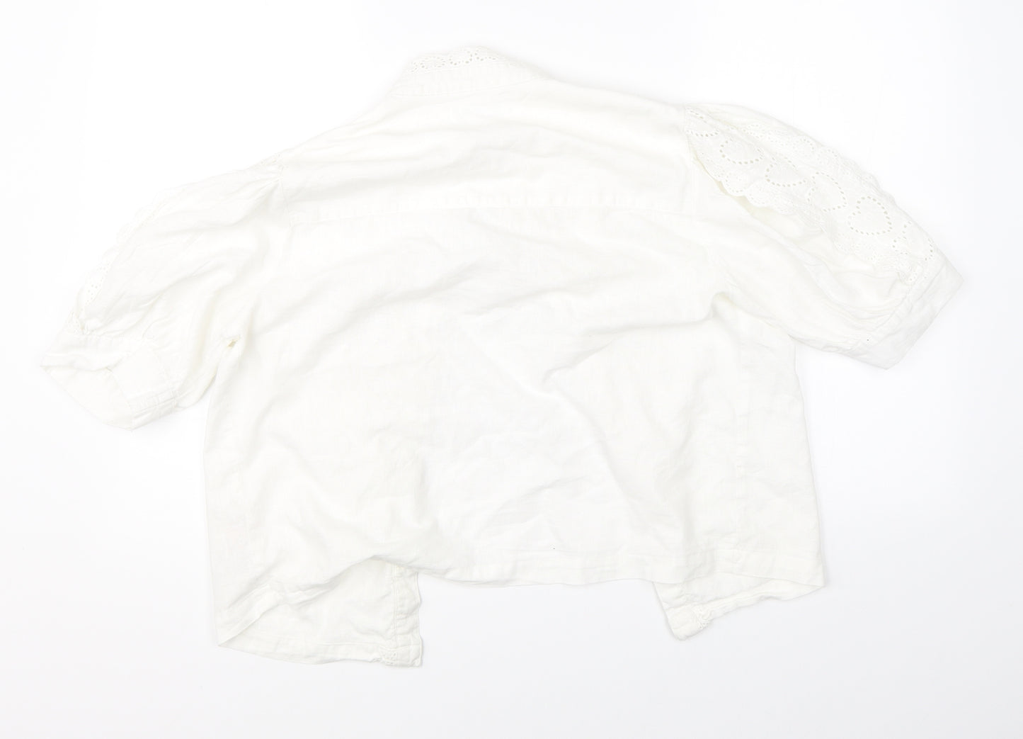Topshop Womens White   Basic Blouse Size 10
